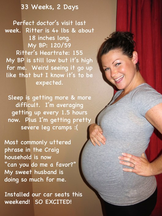 33 weeks 2 days