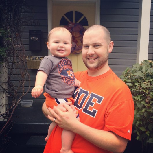 Daddy dressed me today. 