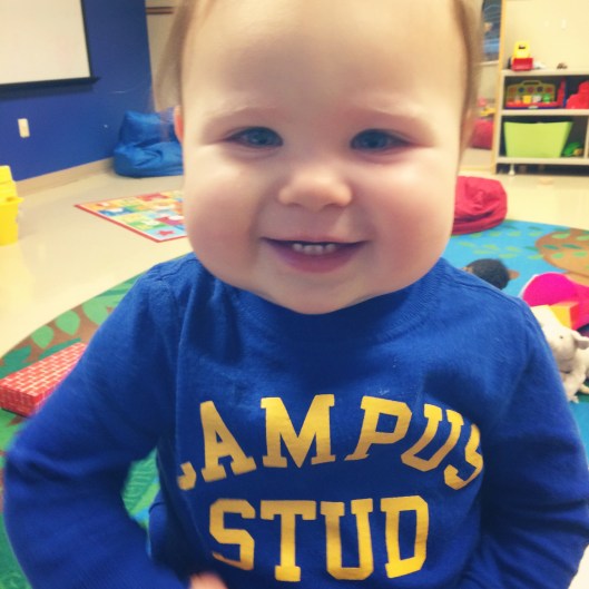 His teacher sent me this from school.  Such a happy boy! 