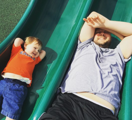 Park fun with daddy! 